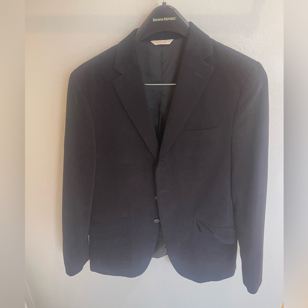 Banana Republic three button black blazer